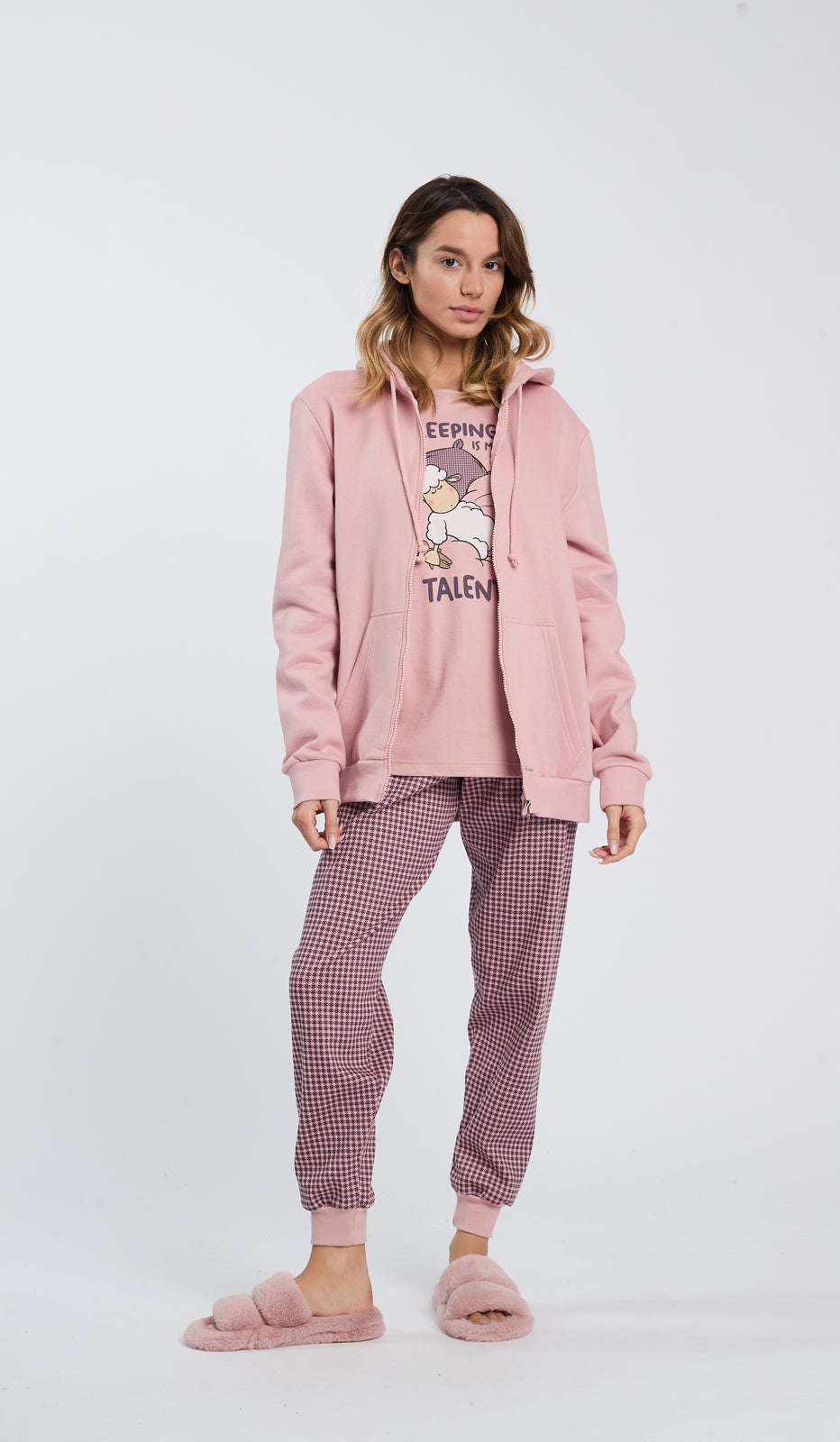 FULL ZIP CAPPUCCIO - SLEEPING TALENT