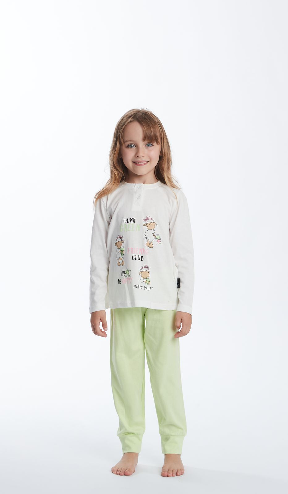 PIGIAMA SERAFINO BIMBA - VICHY VERDE WMN