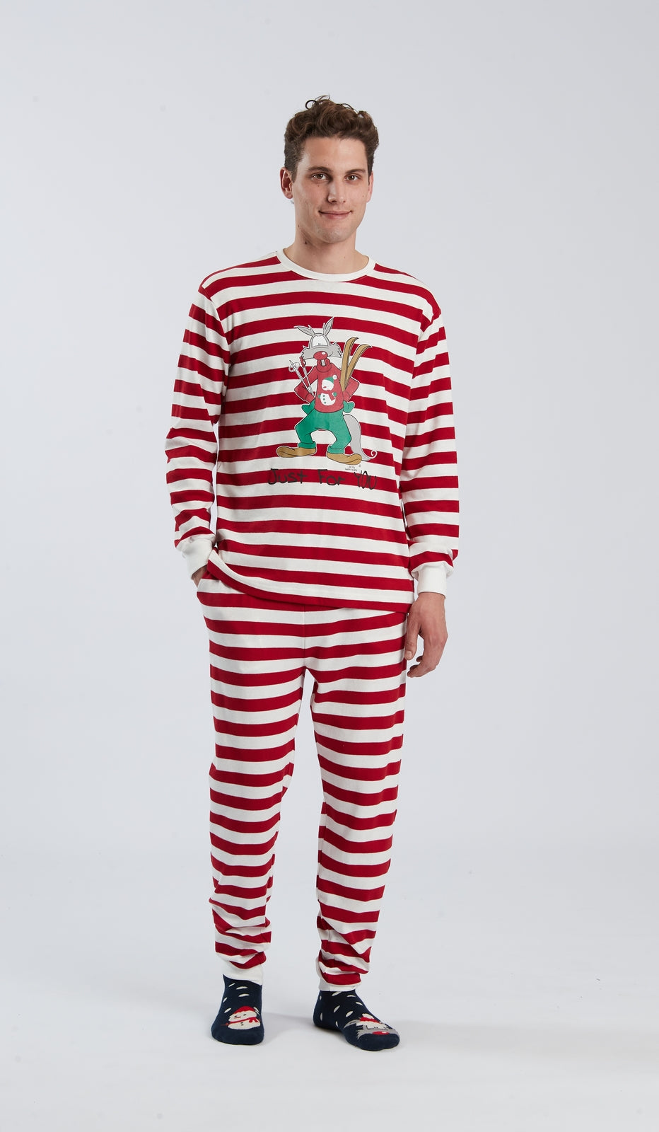 Pigiama Girocollo Uomo Prenatale in 100% Cotone per Comfort e Stile