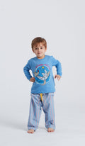 Pigiama girocollo bimbo multicolor uomo in cotone 100 percento per un look colorato e comfort totale