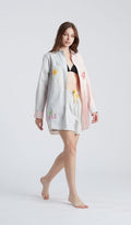 CAMICIA BEACH MONOCOLORE in cotone 100 percento per notti fresche e stilose, ideale per l'estate.