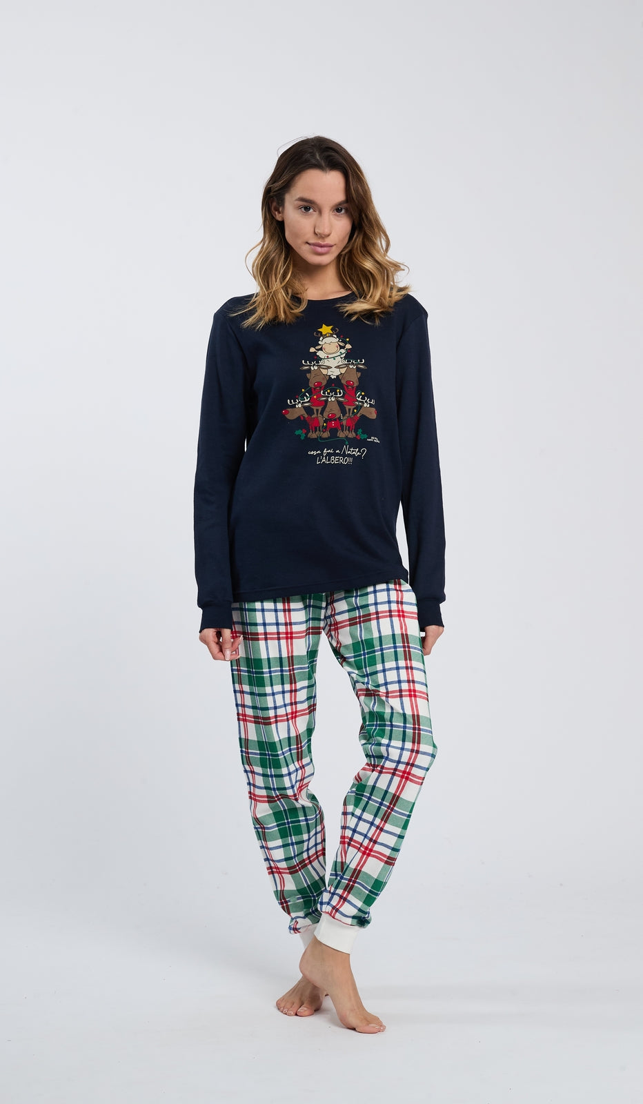 Pigiama Girocollo Prenatale Comodo e Morbido per Tutta la Famiglia