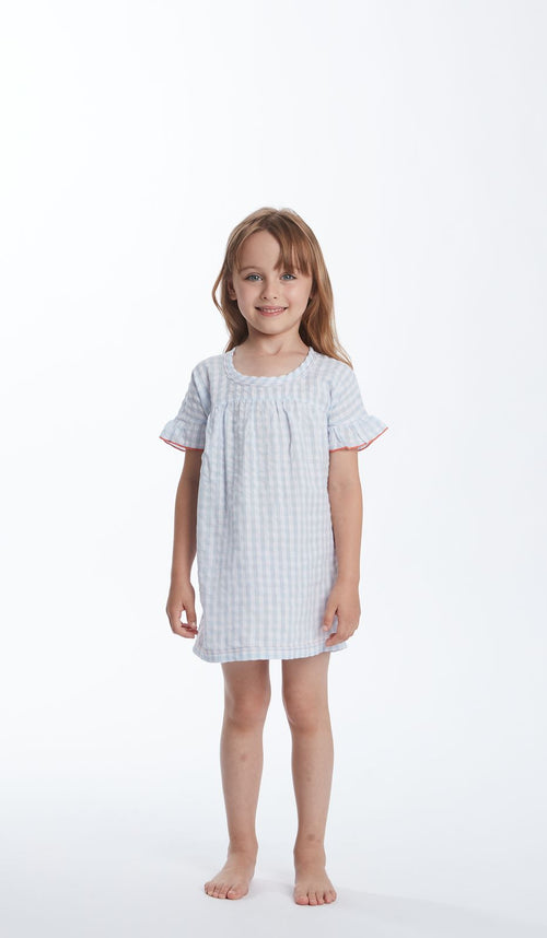 ABITO MM BIMBA - VICHY AZZURRO WMN