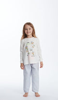PIGIAMA GIROCOLLO BIMBA - VICHY AZZURRO WMN