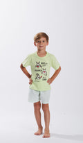 PIGIAMA GIRO MM BIMBO - VICHY VERDE MN