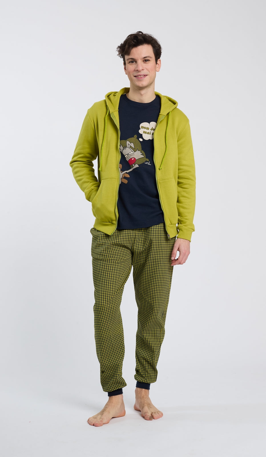 FULL ZIP CAPPUCCIO - NON DORMO SOLO