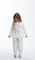 PIGIAMA GIROCOLLO BIMBA - VICHY VERDE WMN