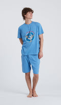 Pigiama serafino MM multicolor uomo in cotone 100% per un comfort eccezionale e un look rilassato ogni notte