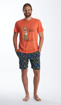 Pigiama Giro MM SFARFALLO Uomo 100% Cotone: Stile e Comfort per Avventure Notturne