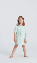 Camicia da Notte Girocollo per Bimba Stella Donna in Cotone Morbido e Confortevole