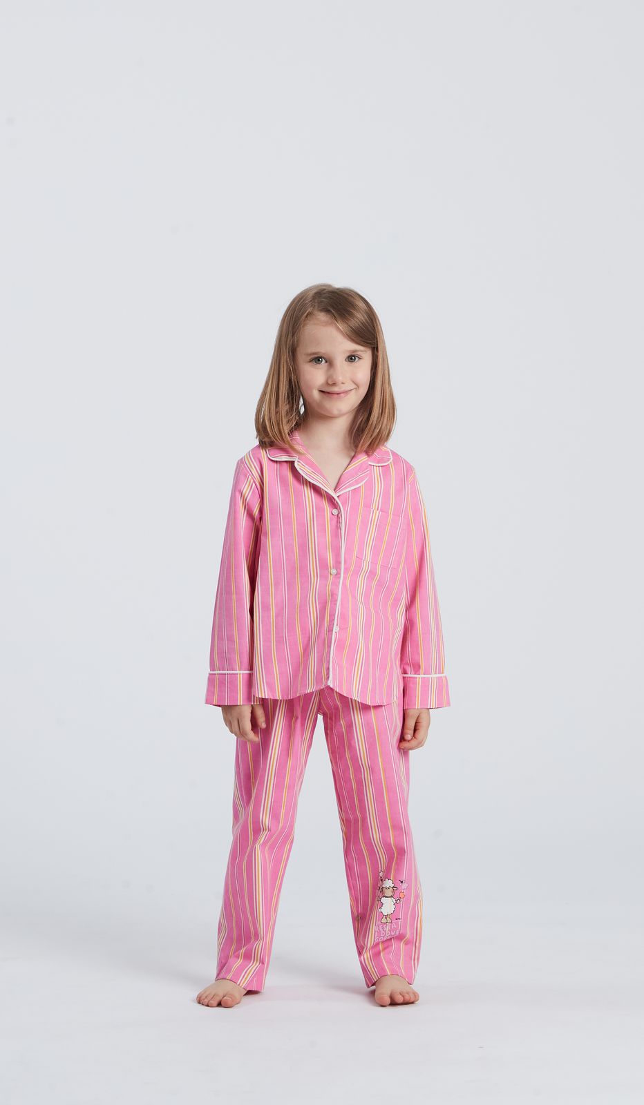 Pigiama aperto bimba multicolor in cotone 100% per un comfort straordinario e un sorriso nelle notti gioiose