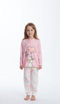Pigiama Serafino BE HAPPY Bimba 100% Cotone: Allegria e Comfort in Ogni Sogno