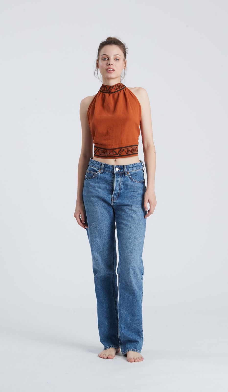 Top in cotone stampato per un tocco di stile fresco e originale nel tuo guardaroba