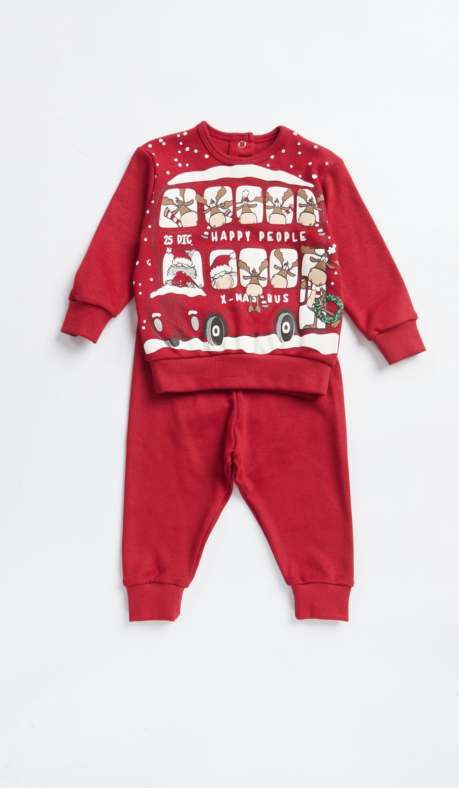 Pigiama baby Natale in cotone al 100 per cento per dolci sogni e momenti festivi in famiglia insieme