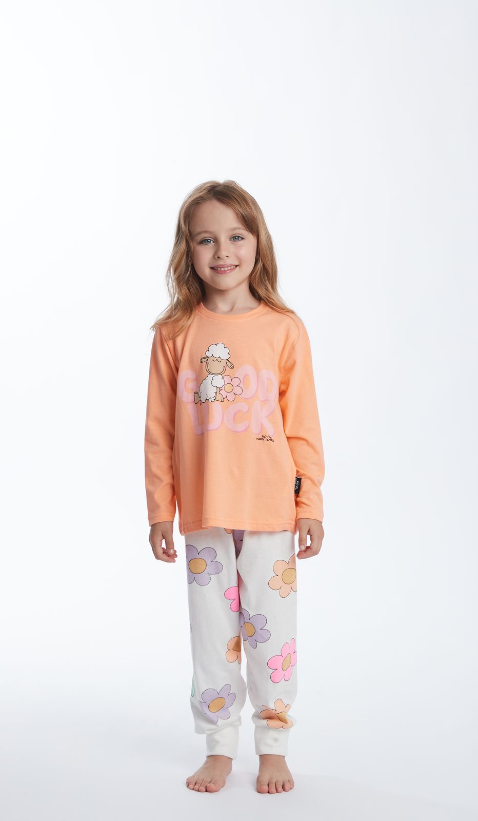 Pigiama Girocollo GOOD LUCK Bimba 100% Cotone: Confort e Fortuna per Sogni d'Oro