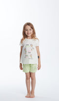 PIGIAMA GIRO MM BIMBA - VICHY VERDE WMN