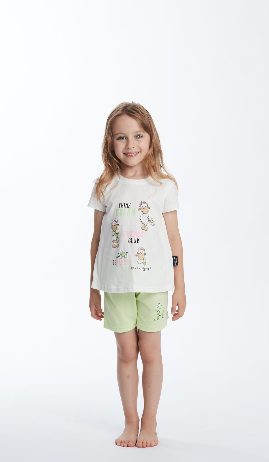 PIGIAMA GIRO MM BIMBA - VICHY VERDE WMN