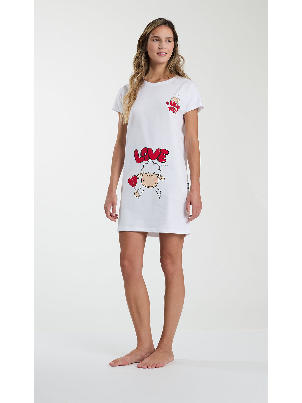 Maxi t-shirt donna in jersey di puro cotone