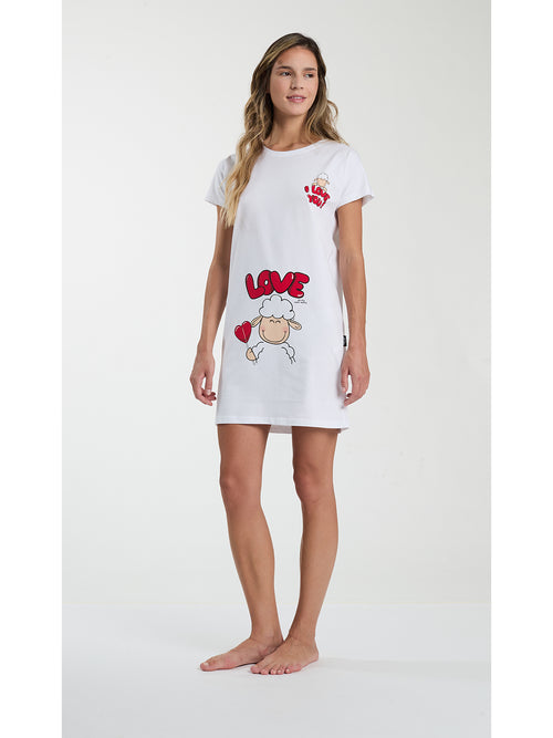 Maxi t-shirt donna in jersey di puro cotone