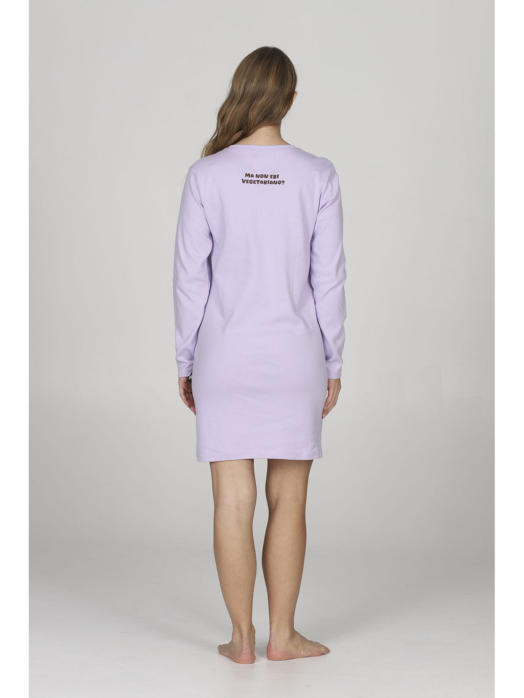 Divertente camicia da notte collo serafino, linea " in bocca la lupo"