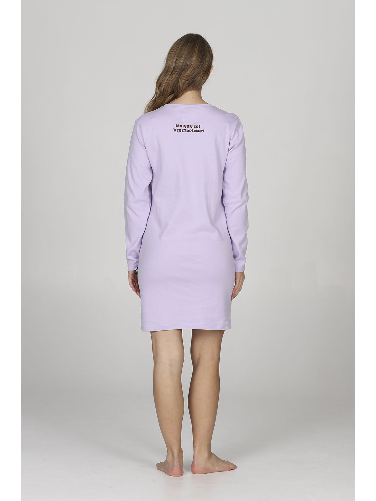 Divertente camicia da notte collo serafino, linea " in bocca la lupo"