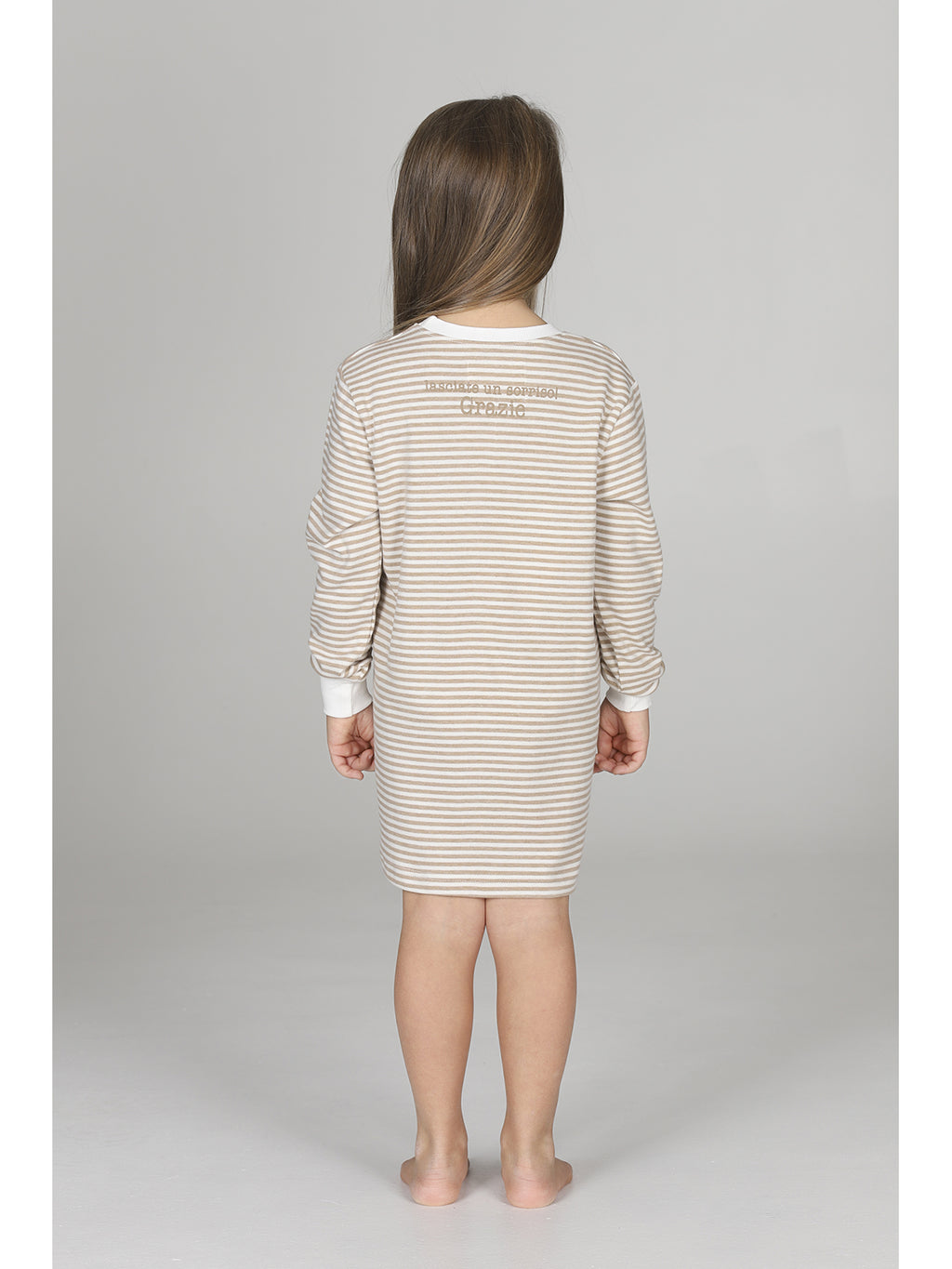 Comoda camicia da notte bimba, fantasia a righe