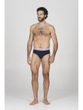 Slip bi-pack uomo in cotone elasticizzato blu, inizia in allegria le tue giornate!