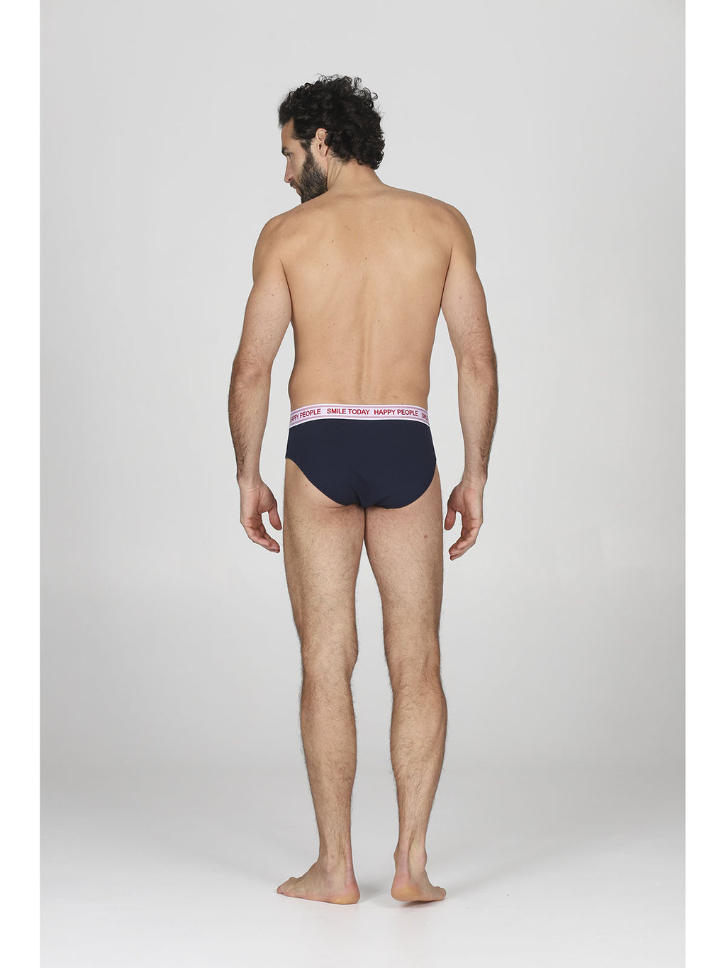 Slip bi-pack uomo in cotone elasticizzato blu, inizia in allegria le tue giornate!