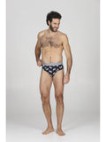 Slip bi-pack uomo in cotone elasticizzato bianco, inizia in allegria le tue giornate!