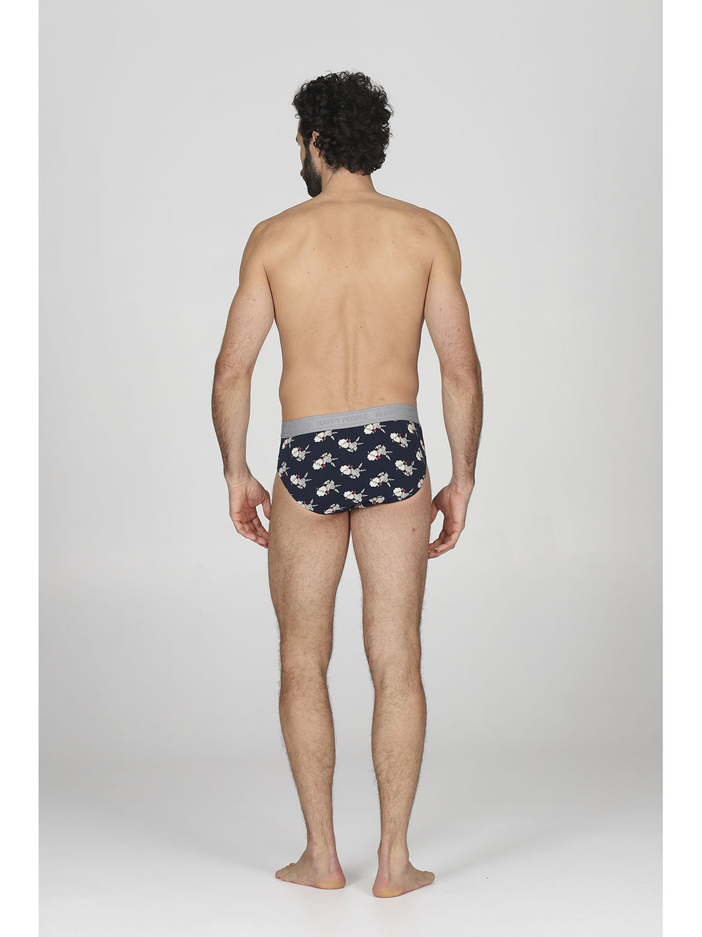Slip bi-pack uomo in cotone elasticizzato bianco, inizia in allegria le tue giornate!