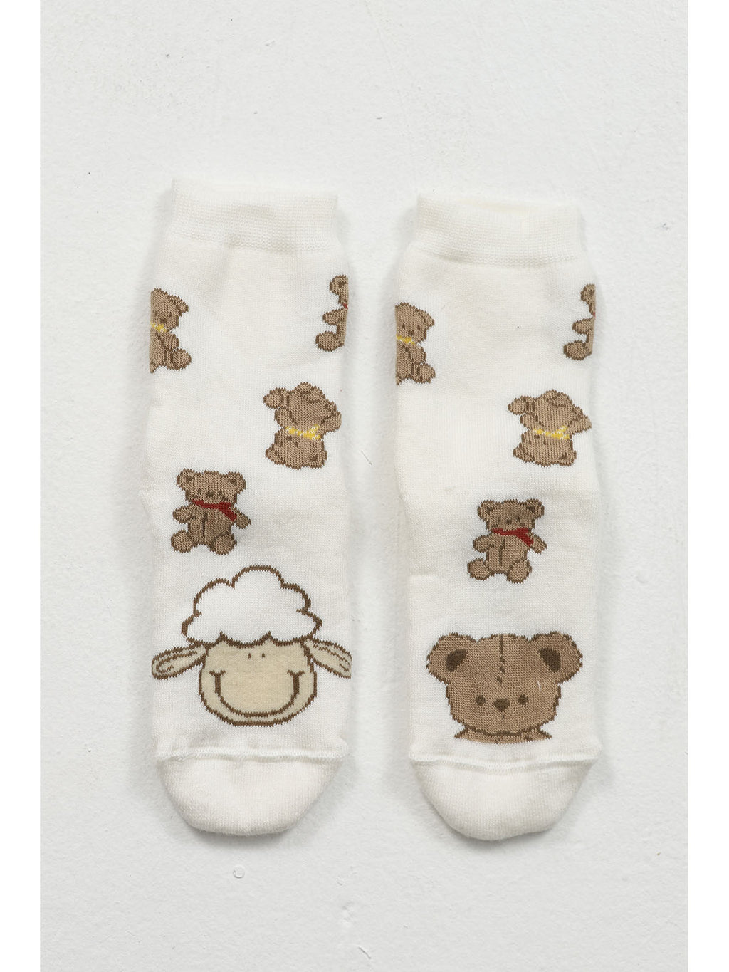Calze antiscivolo bimba "orso". sicurezza e allegria, 80% cotone