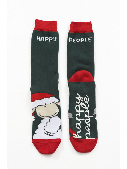 Calze antiscivolo natalizie uomo. idea regalo, 80% cotone