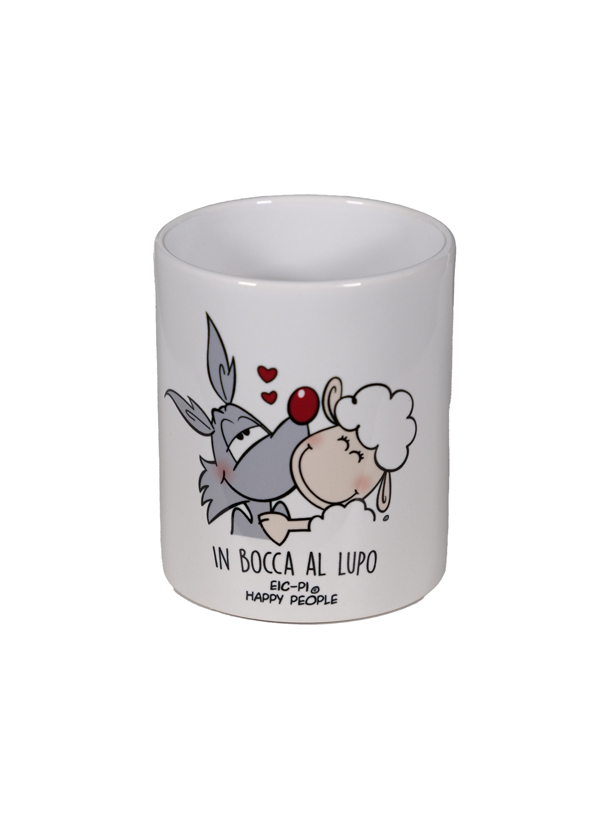 Tazza happy people "in bocca al lupo" in regalo