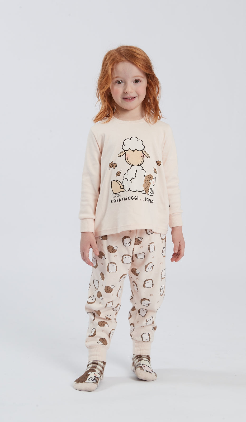 Pigiama Girocollo Bimba RICCIO 100% Cotone: Confort e Stile per Dolci Sogni
