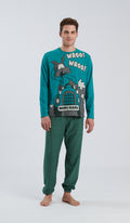 Pigiama Girocollo Wroom Uomo P.M. Comfort Eccezionale in 50% Cotone e 50% Poliestere Stile Unico