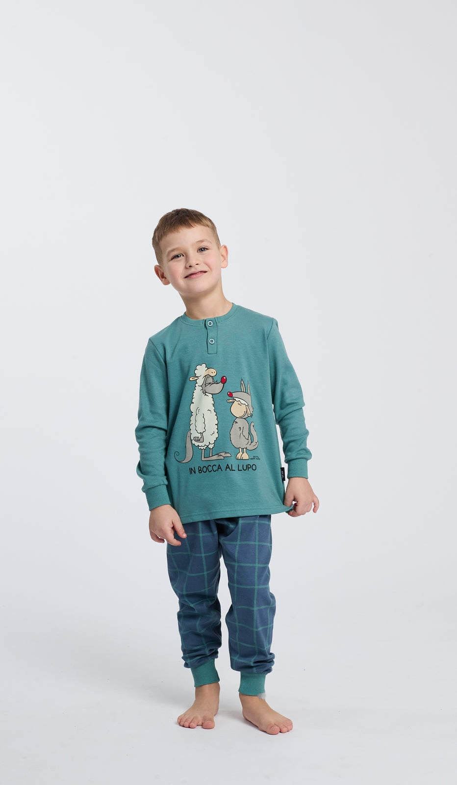 Pigiama Serafino per Bimbo in Cotone Morbido per Notte di Avventure e Sogni Sereni