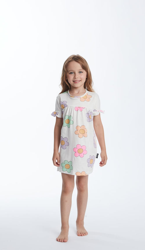 Abito Bimba GOOD LUCK 100% Cotone: Stile e Fortuna per Piccole Principesse