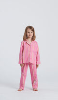 Pigiama aperto bimba multicolor in cotone 100% per un comfort straordinario e uno stile vivace tutte le notti