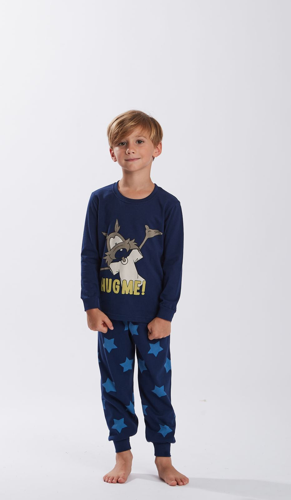 Pigiama Girocollo HUG ME Bimbo 100% Cotone: Abbracci Morbidi per Sogni Felici