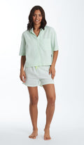 PIGIAMA APERTO MM - VICHY VERDE WMN