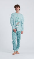 Pigiama Serafino Make Me Smile per Uomo in Cotone Morbido e Confortevole per Notti Relax