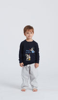 Pigiama serafino bimbo breakfast uomo in cotone 100 percento per comfort e stile in ogni momento.