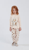 Pigiama Serafino Bimba RICCIO 100% Cotone: Dolci Sogni e Divertimento