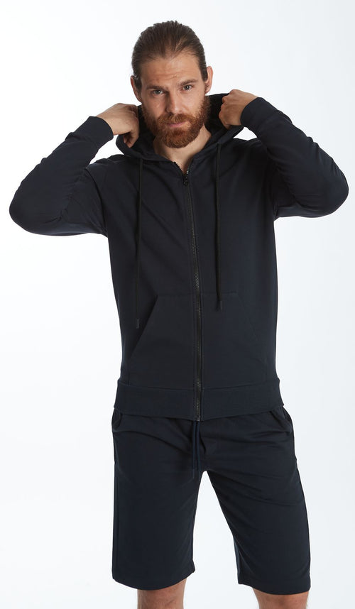 FELPA FULL ZIP - CAPPUCCIO LEISURE UOMO